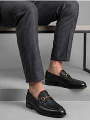 Black Horsebit Loafer