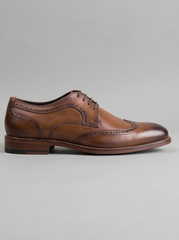 Tan Wingtip Derby Brogue