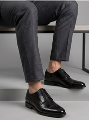 Black Cap-Toe Oxford