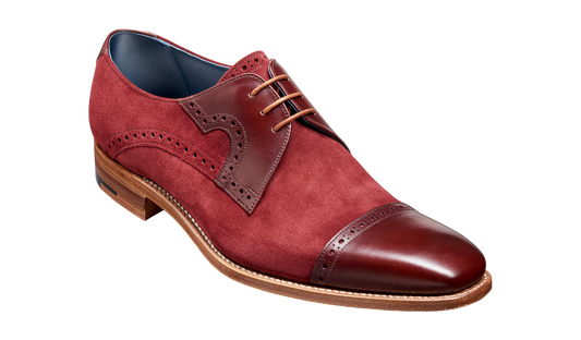 Ashton - Burgundy Suede / Cherry Calf