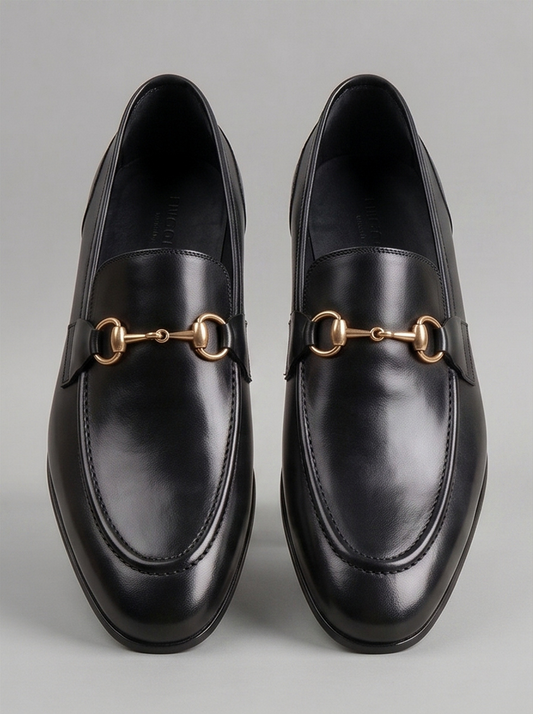 Bristol Buckle Loafer – Black