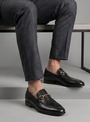 Bristol Buckle Loafer – Black