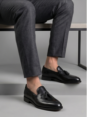 Black Tassel Loafer