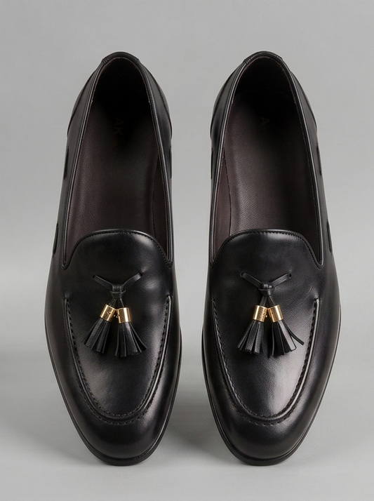 Bristol Buckle Loafer – Black