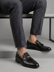 Bristol Buckle Loafer – Black