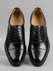 Black Cap-Toe Oxford
