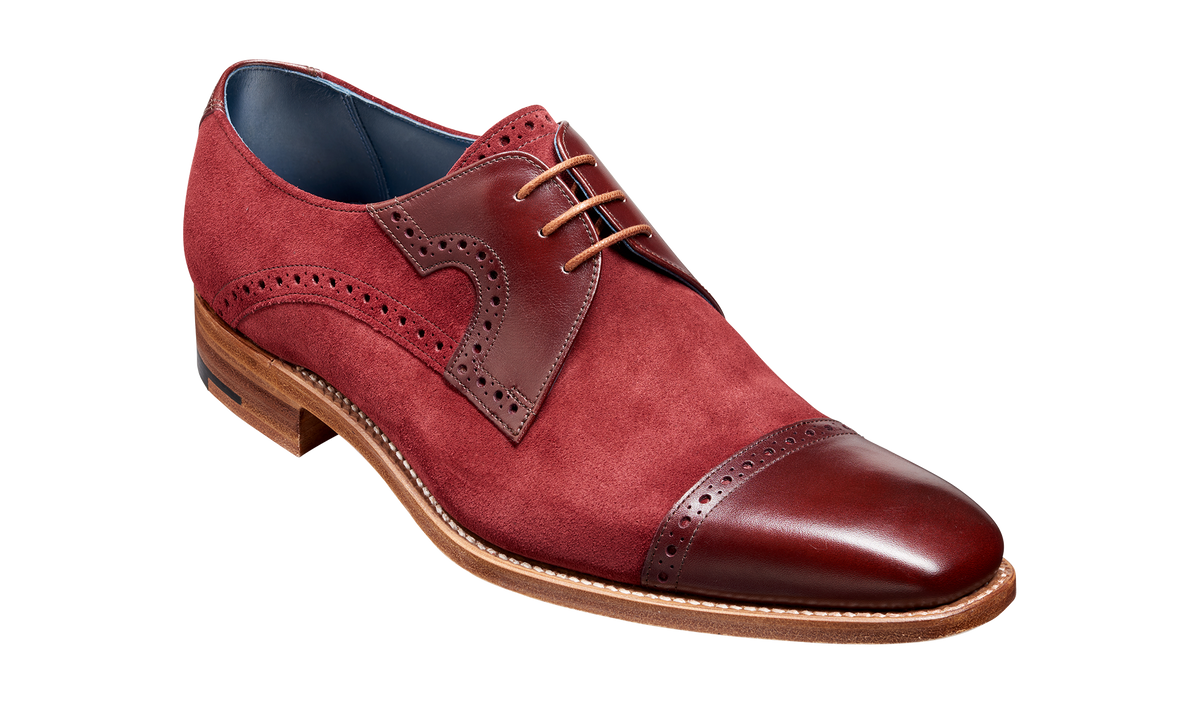 Ashton - Burgundy Suede / Cherry Calf